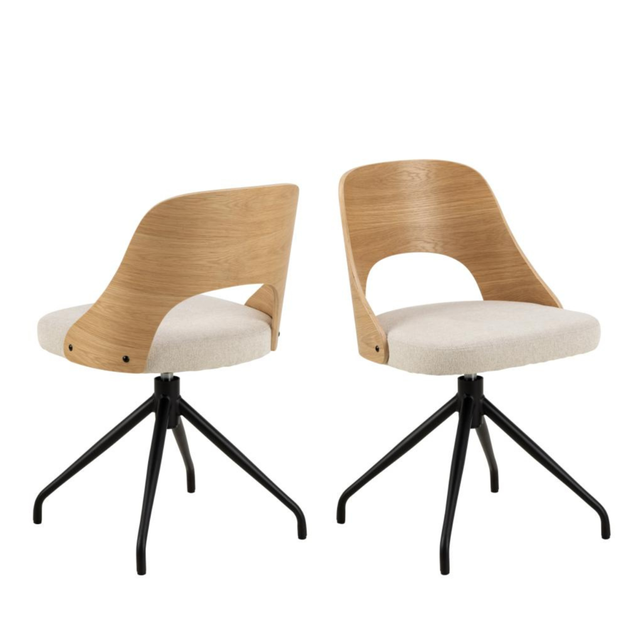 Krēsls Luc 48/53/79 cm bēšs/ozols - N1 Home