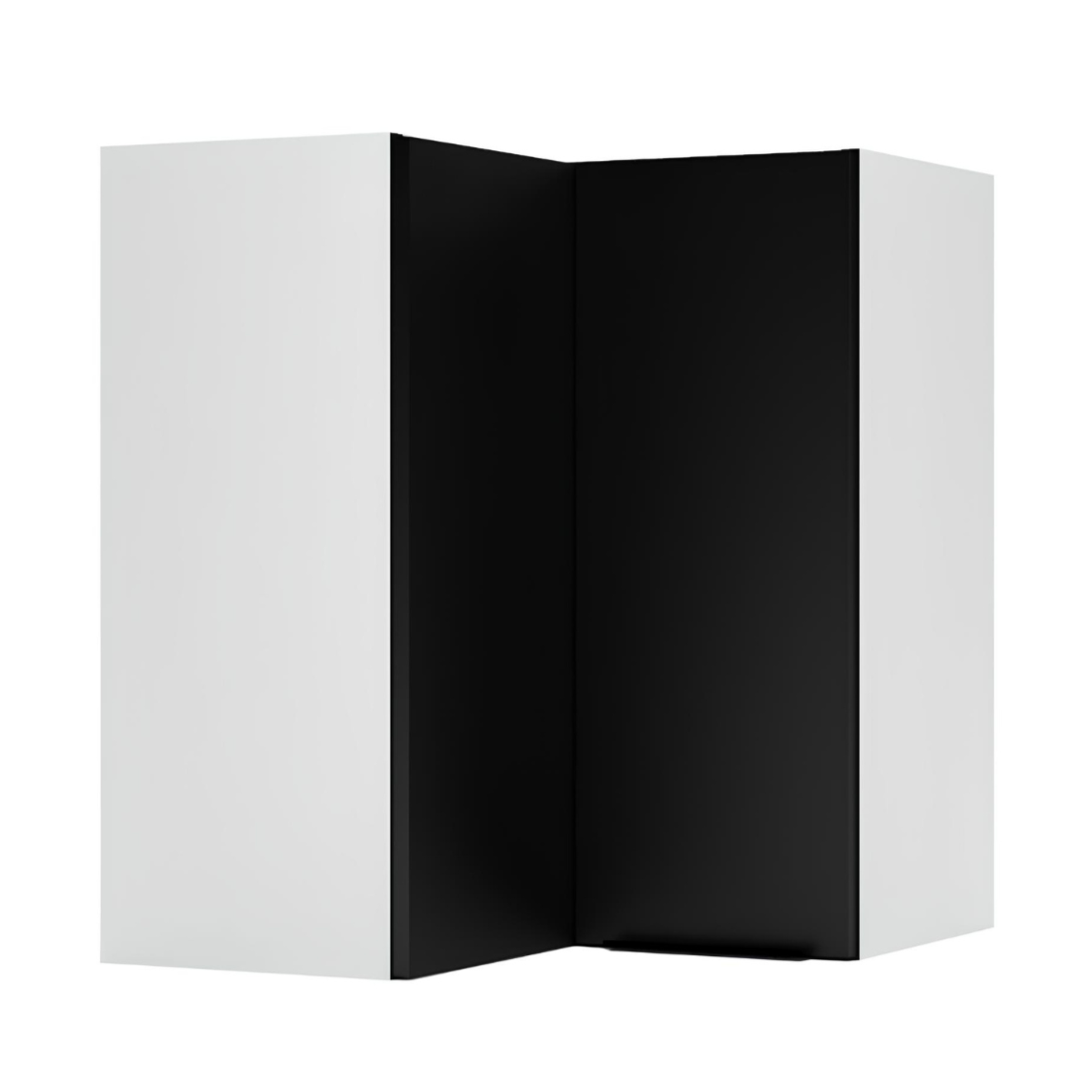 Virtuves augšējais skapis Aldo 60-60/28/72 cm melns - N1 Home