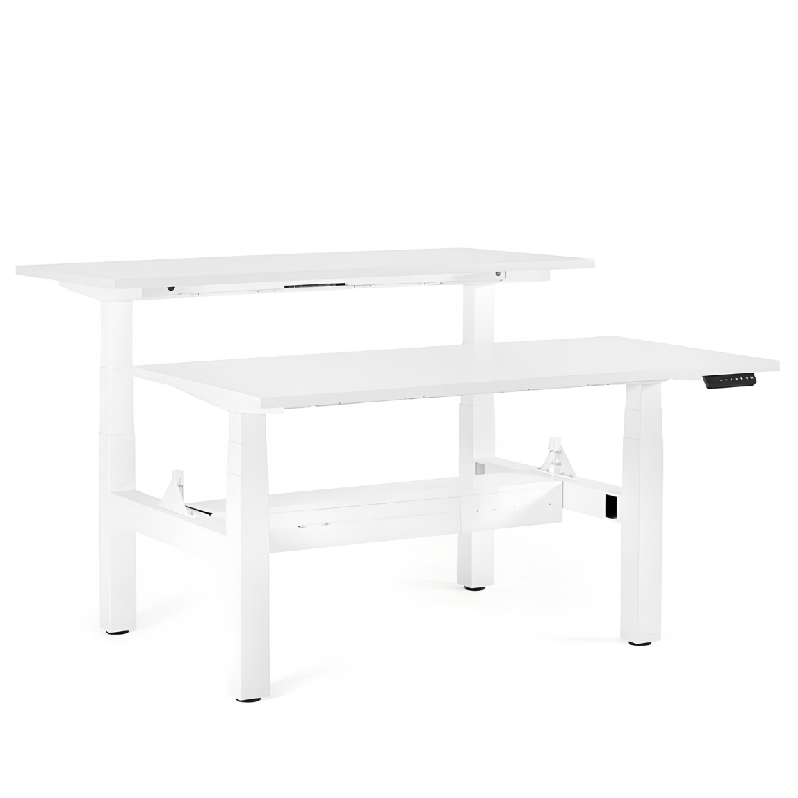 Galds Fino double 140/149,5 cm balts/balts - N1 Home