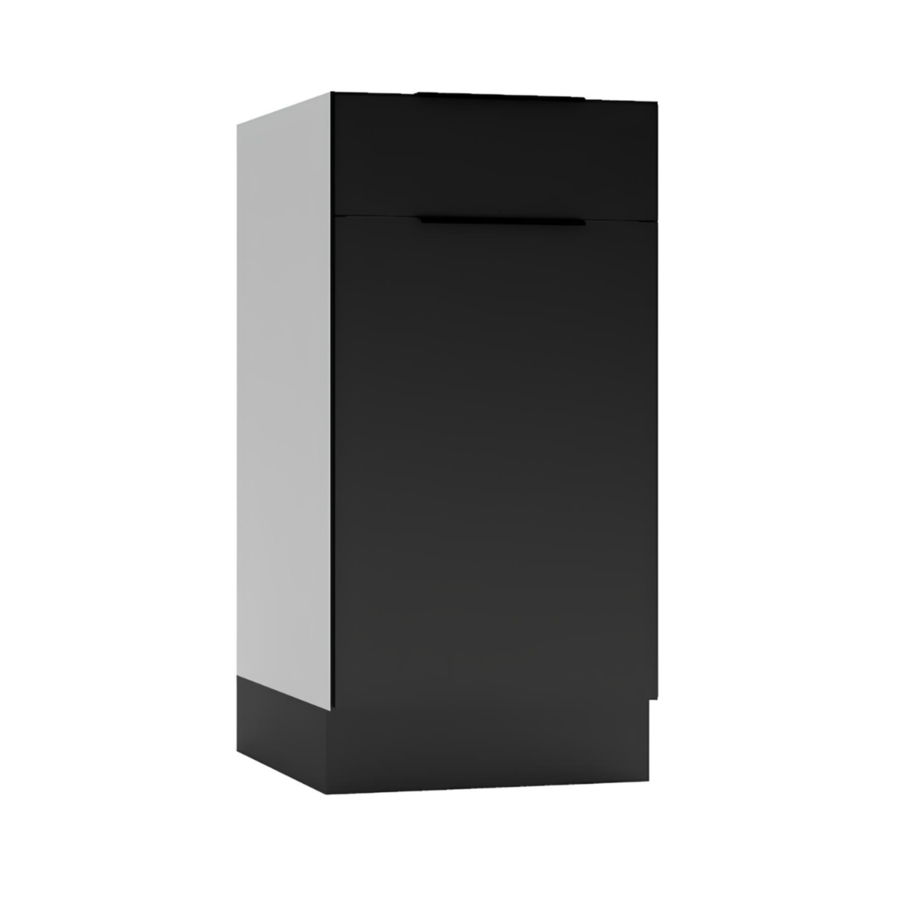 Virtuves zemāks skapis Aldo 40/44/60 cm melns - N1 Home