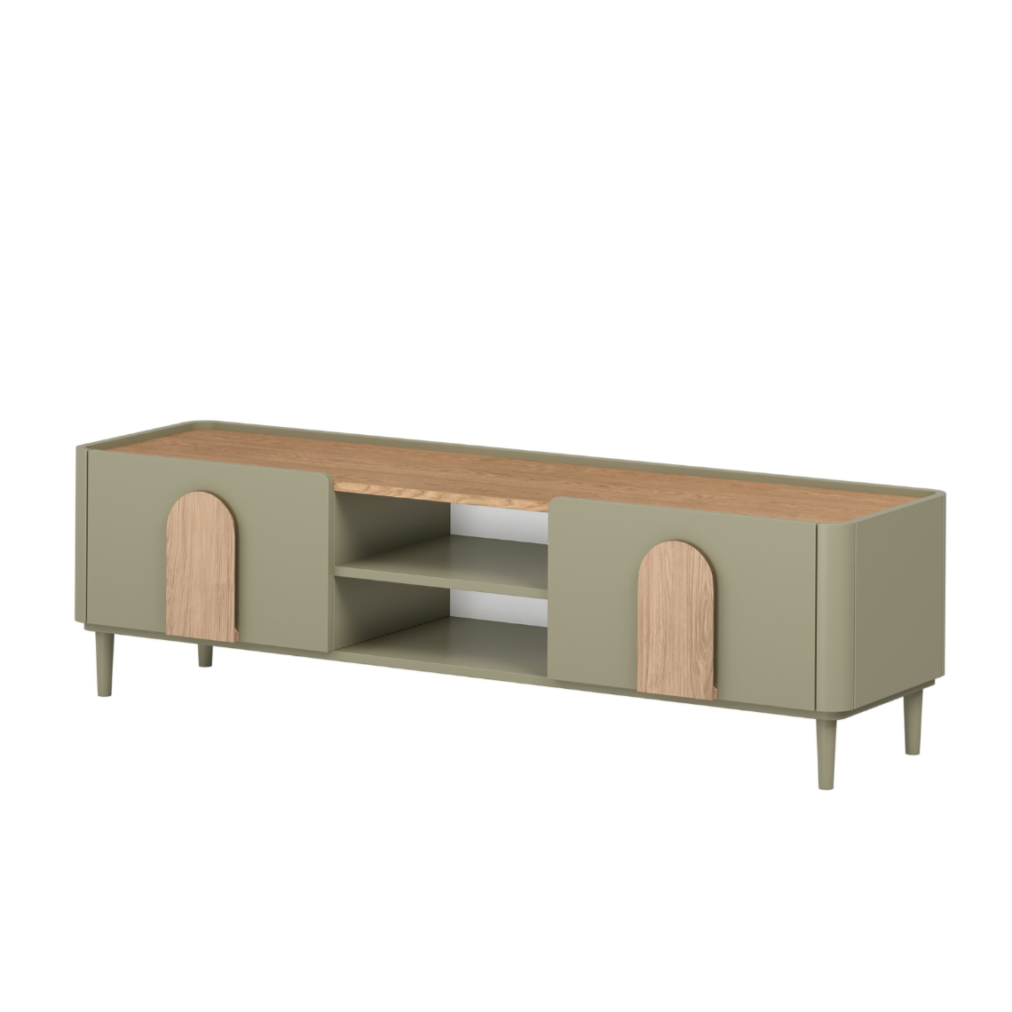 TV skapis Amil 170/48/48 cm eikalipts/ozols/Baltijas kāpas ozols - N1 Home