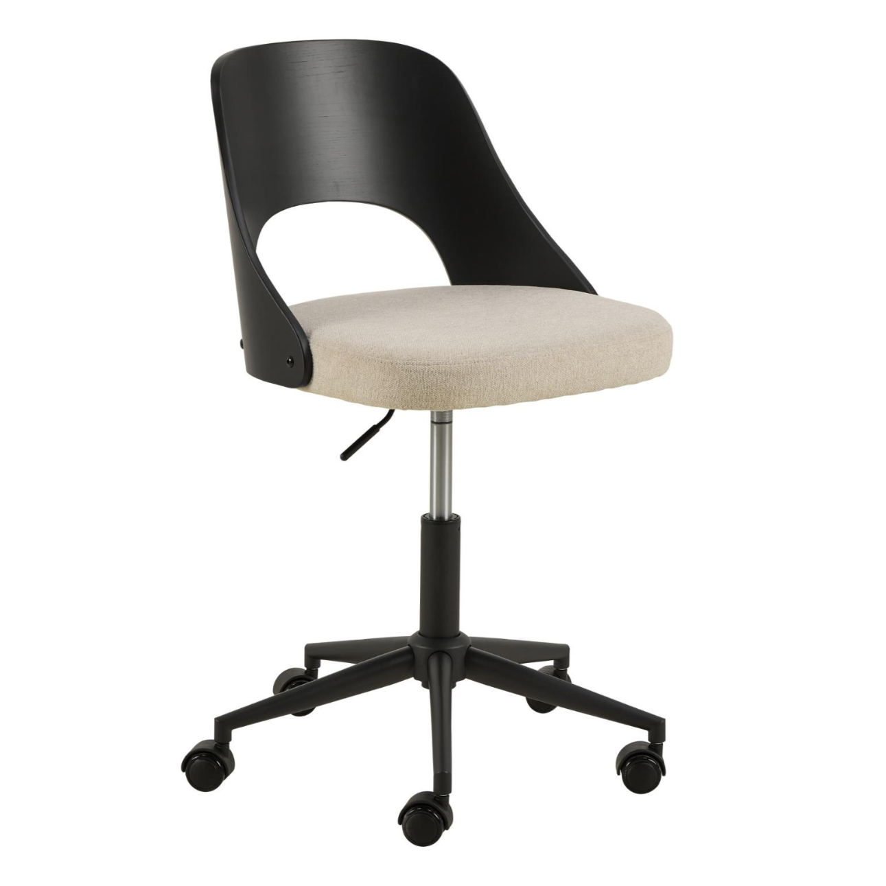 Krēsls Luc 48/55/89 cm bēšs/melns - N1 Home