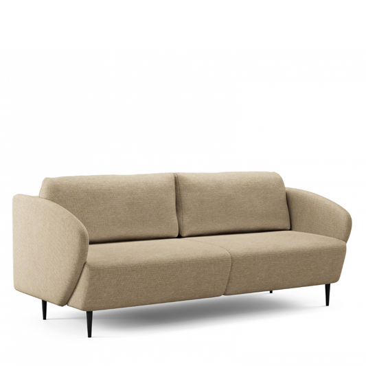 Dīvāns Nao 212/95/98 cm Uni 8005 Sand/melnas kājas - N1 Home