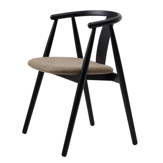 Krēsls Dabise 76/59/52 cm melns/brūns - N1 Home