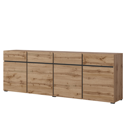 Kumode Kruzat 224/78/40 cm Votān ozols - N1 Home