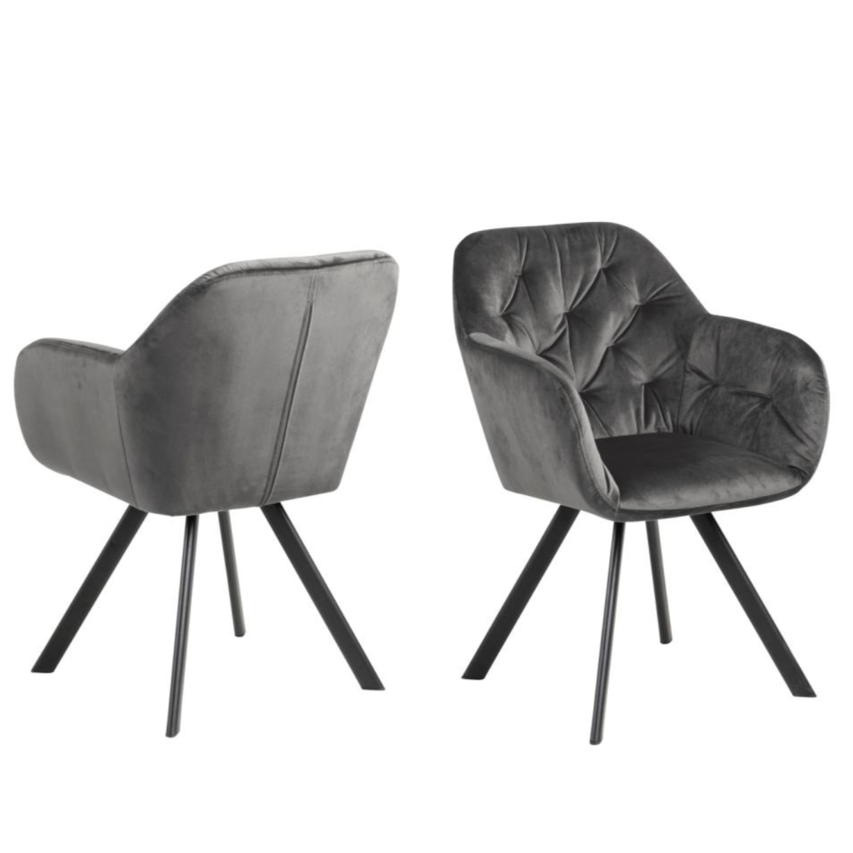 Krēsls Lols 57/61/81 cm tumši pelēks - N1 Home