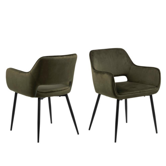 Krēsls Rans 56/58/79 cm olīvzaļš - N1 Home