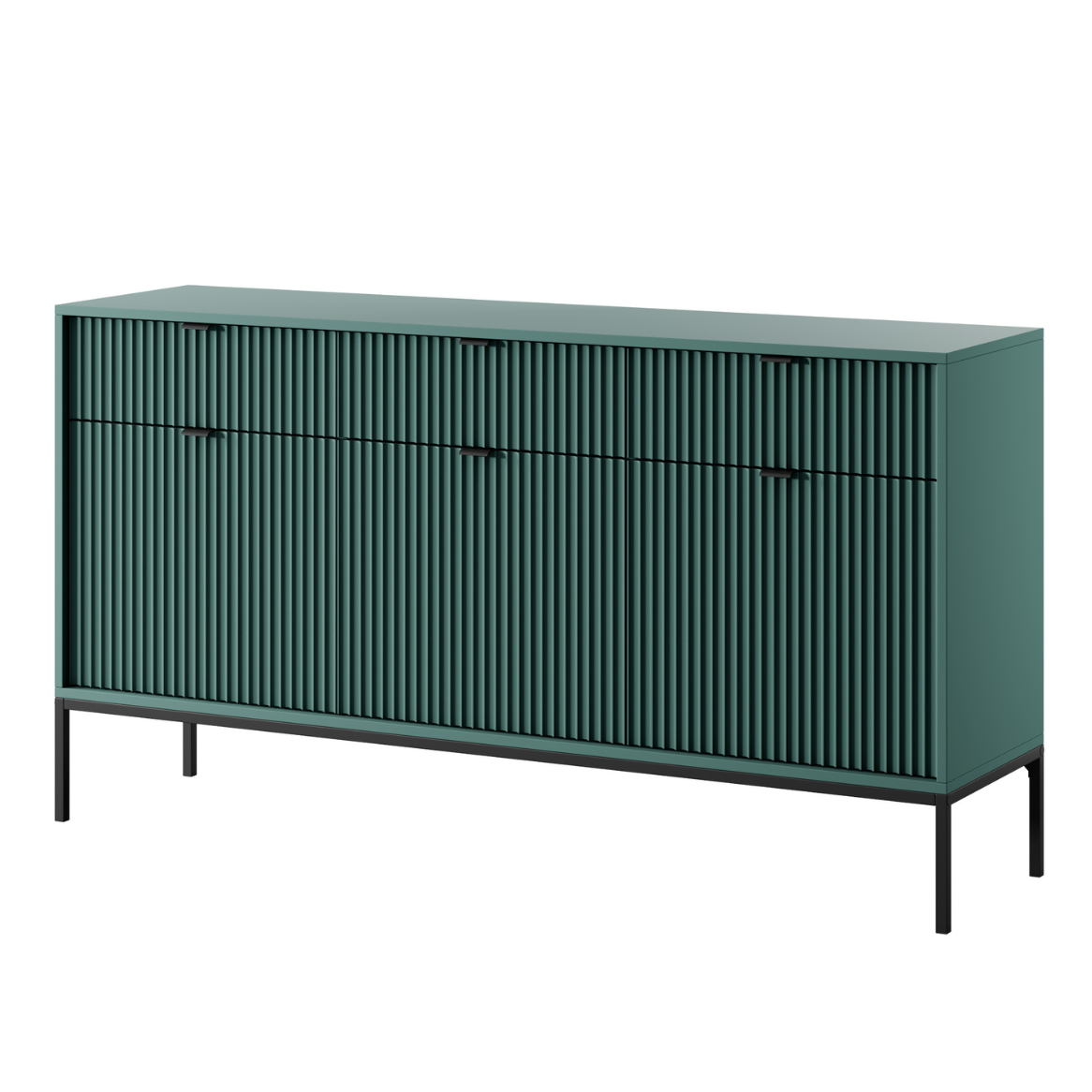 Kumode NV 154/83/39 cm olīves/melns - N1 Home