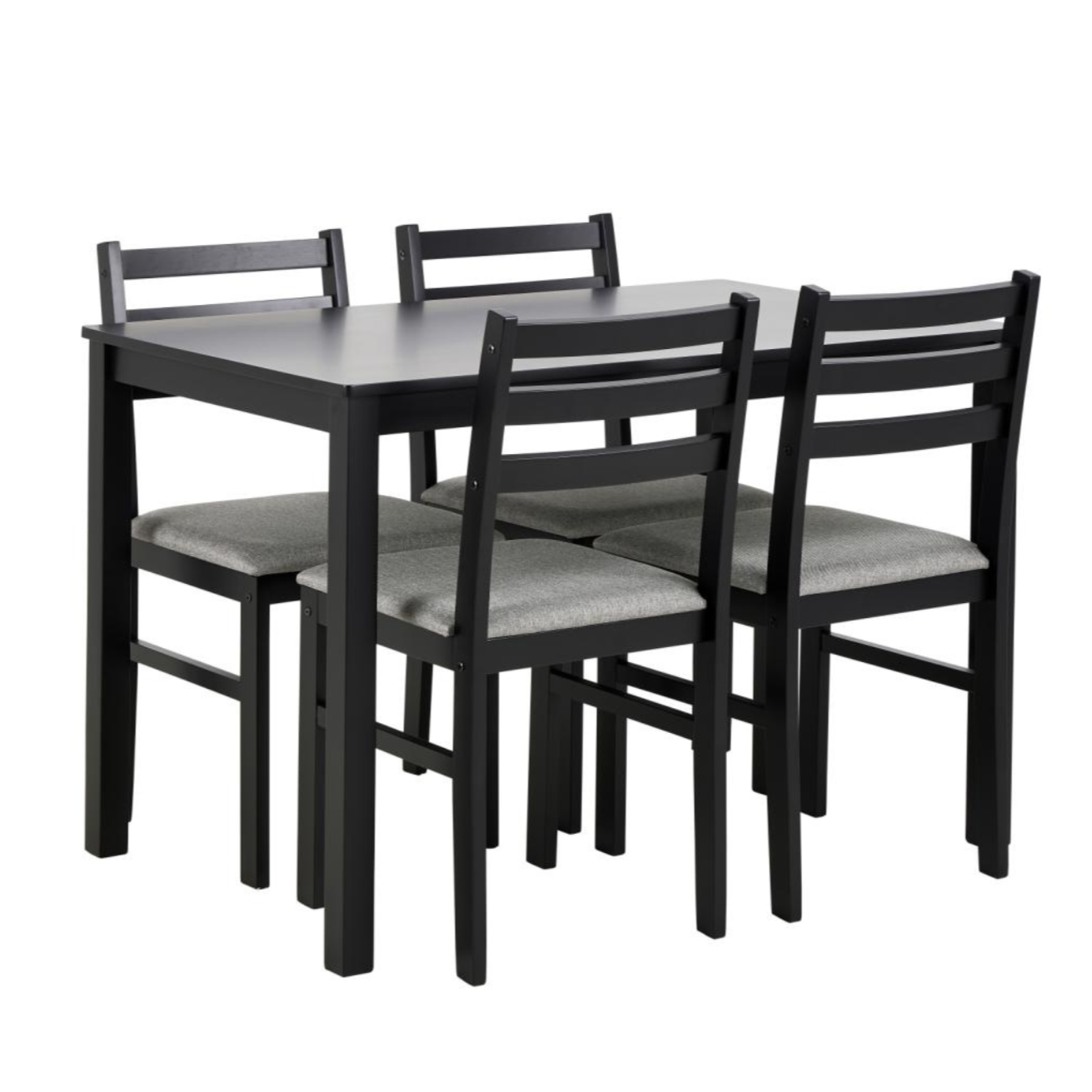 Galds un kresli Alica 110x70x74,5 cm melns - N1 Home