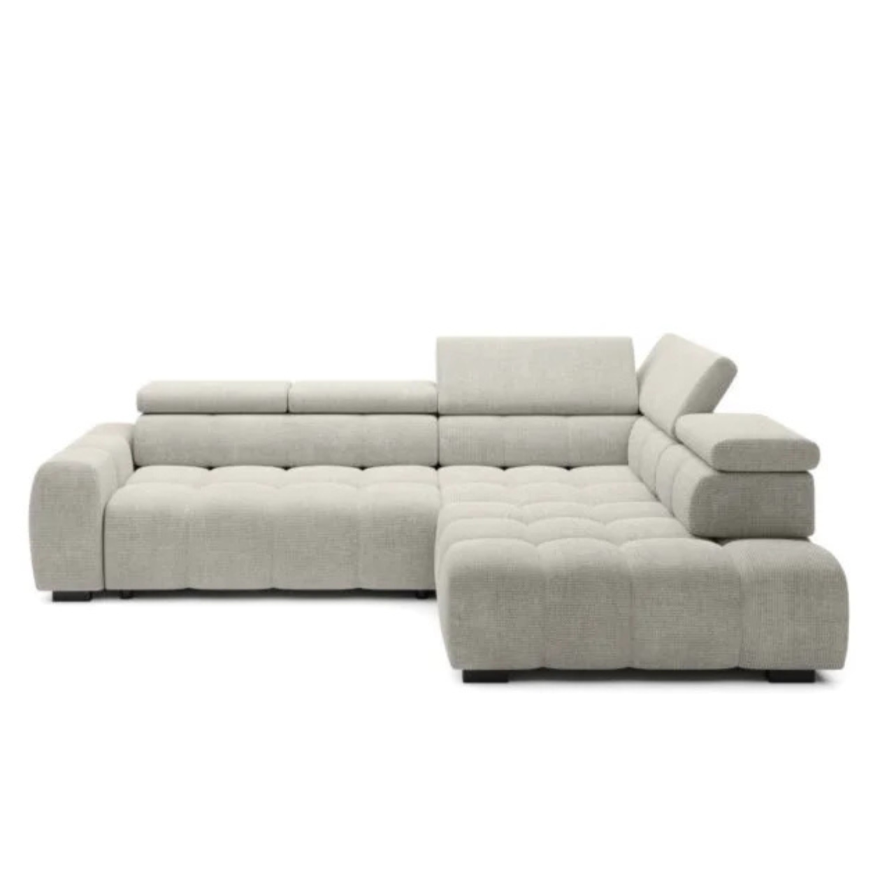 Dīvāns Bulli L 297/205/77 cm gaiši pelēks - N1 Home