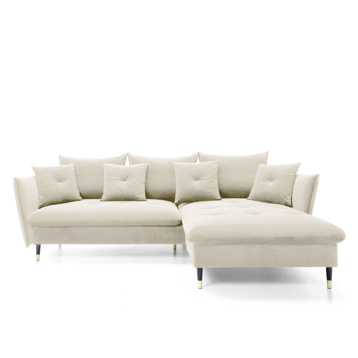 Dīvāns Bazlam 91/258/167 cm Matt Velvet 06 - N1 Home