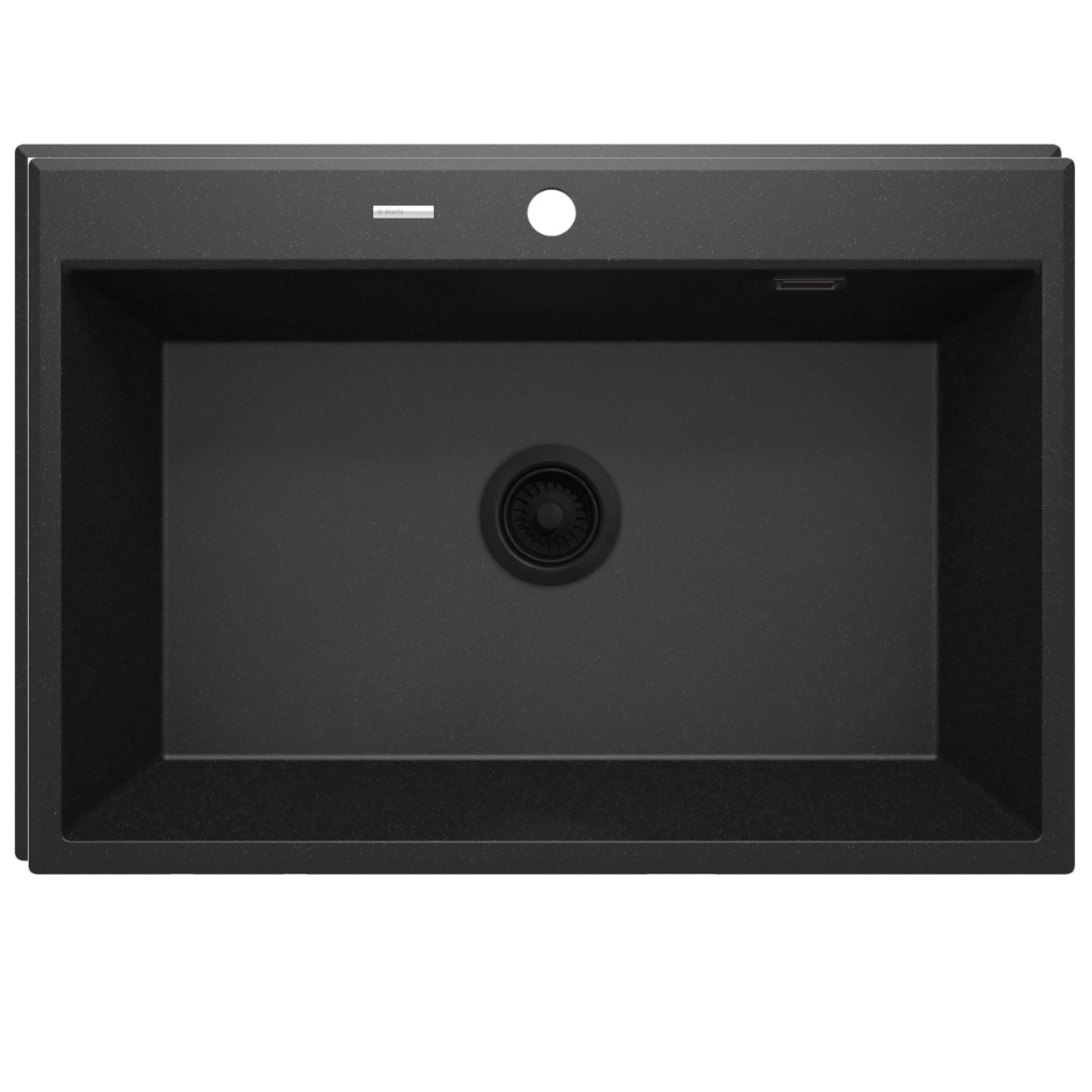 1-bļodas granīta izlietne Eridan 700 x 520 x 210 grafīta metālisks - N1 Home