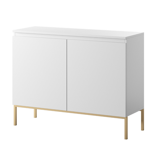 Kumode Bommo 100/77/35 cm balts/zelts - N1 Home