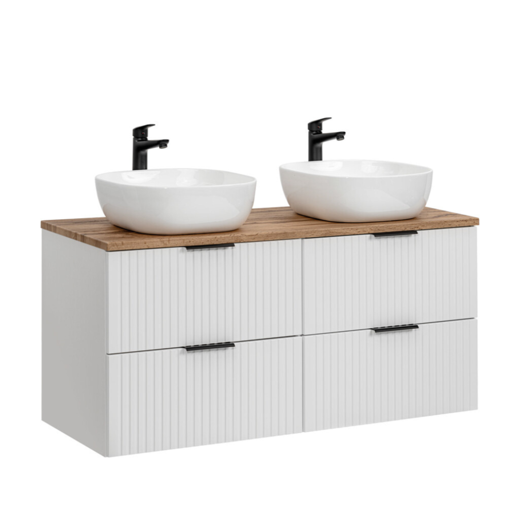 Vannas istabas mēbeļu komplekts Ade 120 cm YB balts - N1 Home