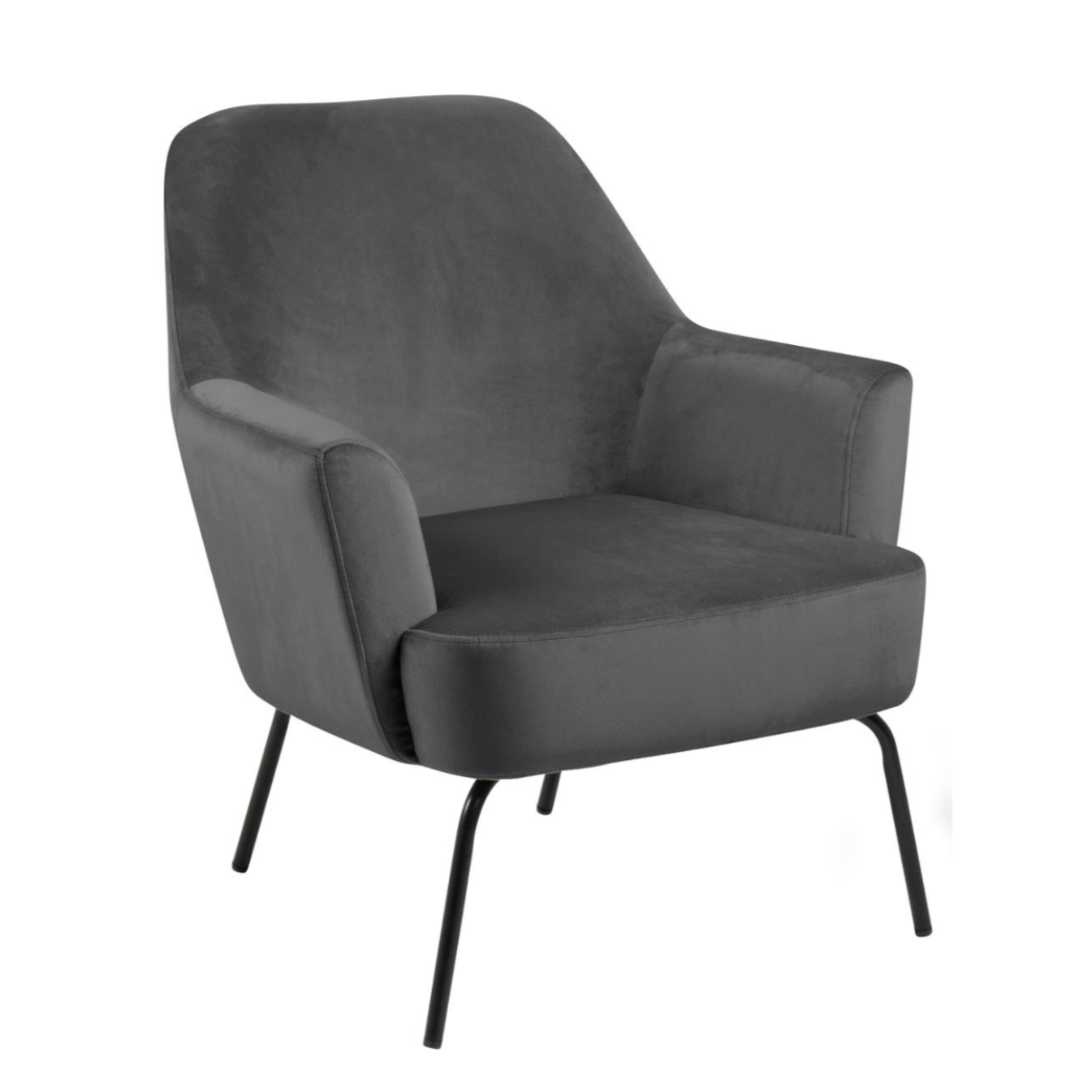 Krēsls Meli 75/75/83 cm tumši pelēks - N1 Home