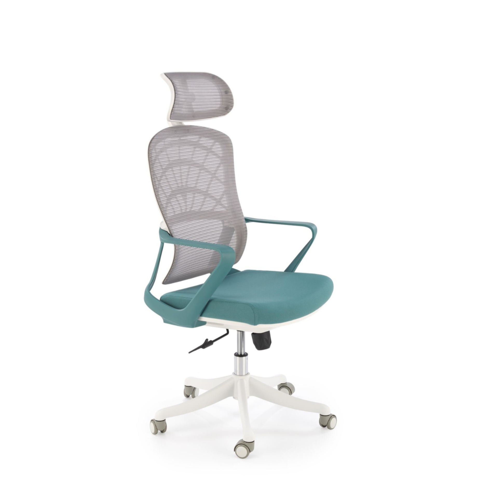 Krēsls Ves 59/59/115-121/45-51 cm tirkīza/balta - N1 Home