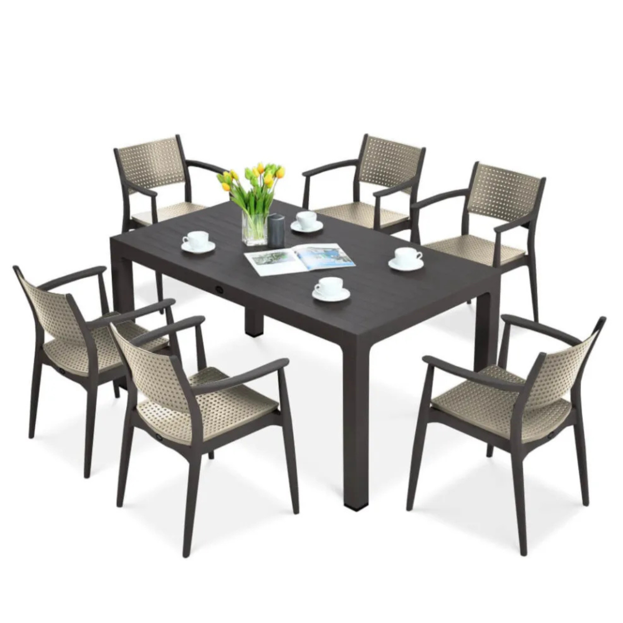 Dārza komplekts Novus Segi brūns/tuksneša brūns - N1 Home