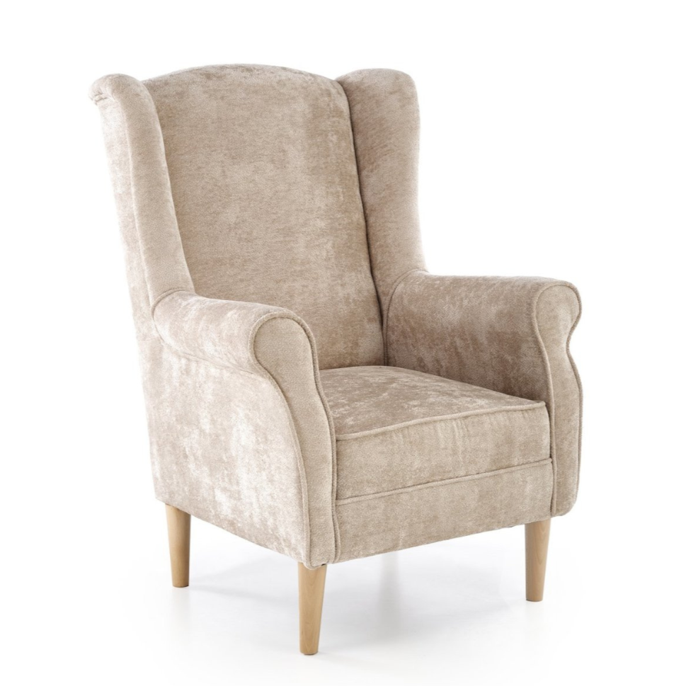 Krēsls Herme 80/80/110/46 cm bēšs - N1 Home