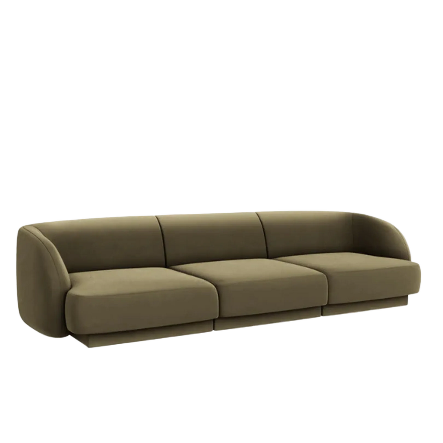 Dīvāns Miley Micadoni 255/90/70 cm Velvet Bluvel 77 Green