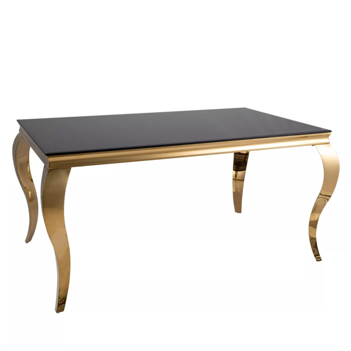 Galds Roya 75/90/150 cm melns/zelts - N1 Home