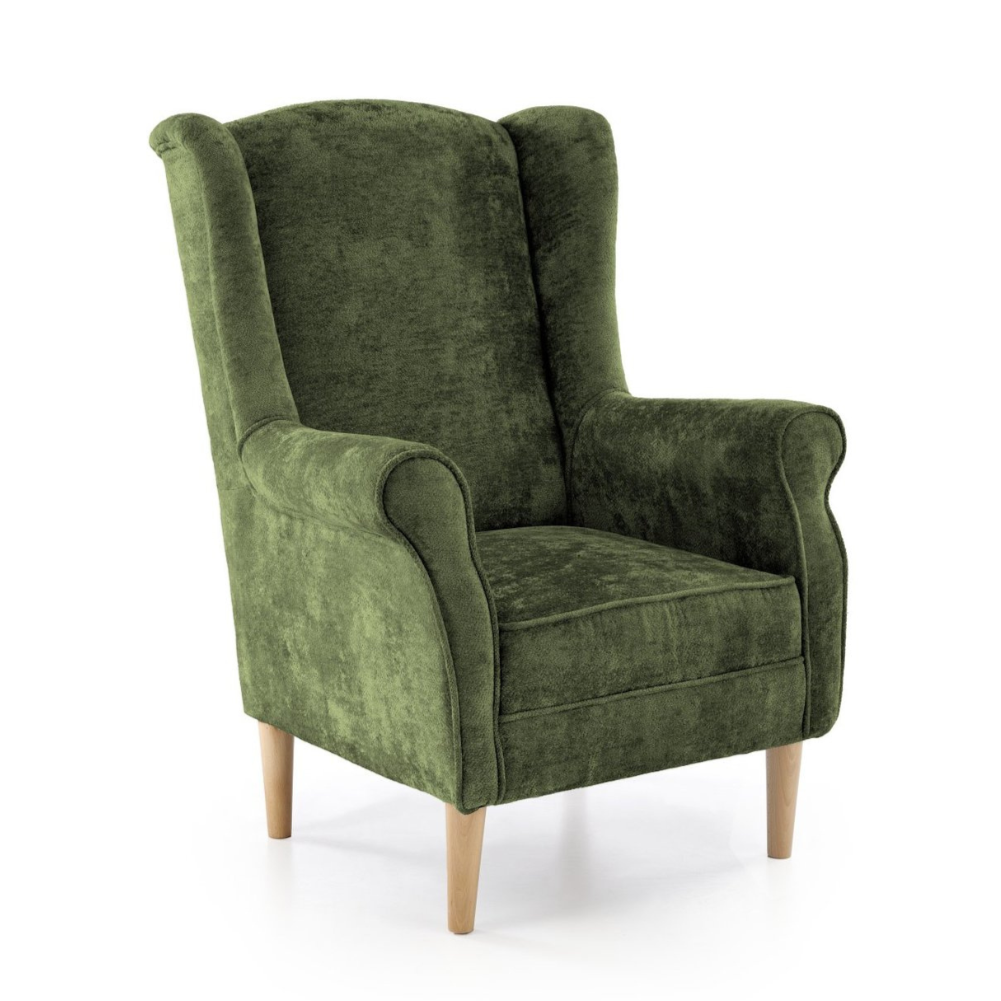 Krēsls Herme 80/80/110/46 cm zaļš - N1 Home