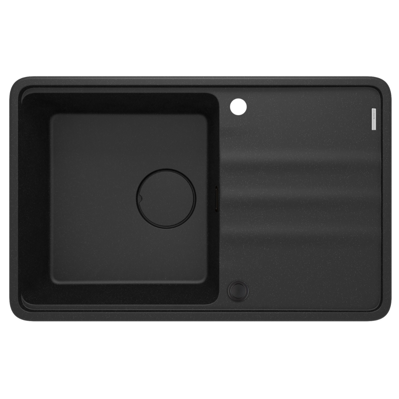 1 bļodas granīta izlietne ar izlietni Momi 780 x 500 x 230 agrafīta metālisks - N1 Home