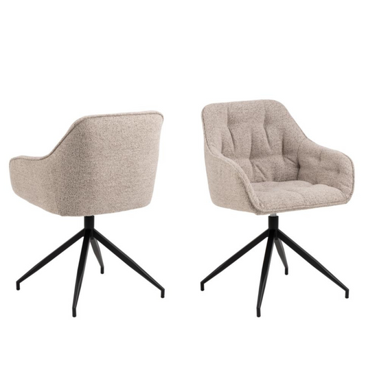 Krēsls Broo 57/54,5/82 cm bēšs - N1 Home