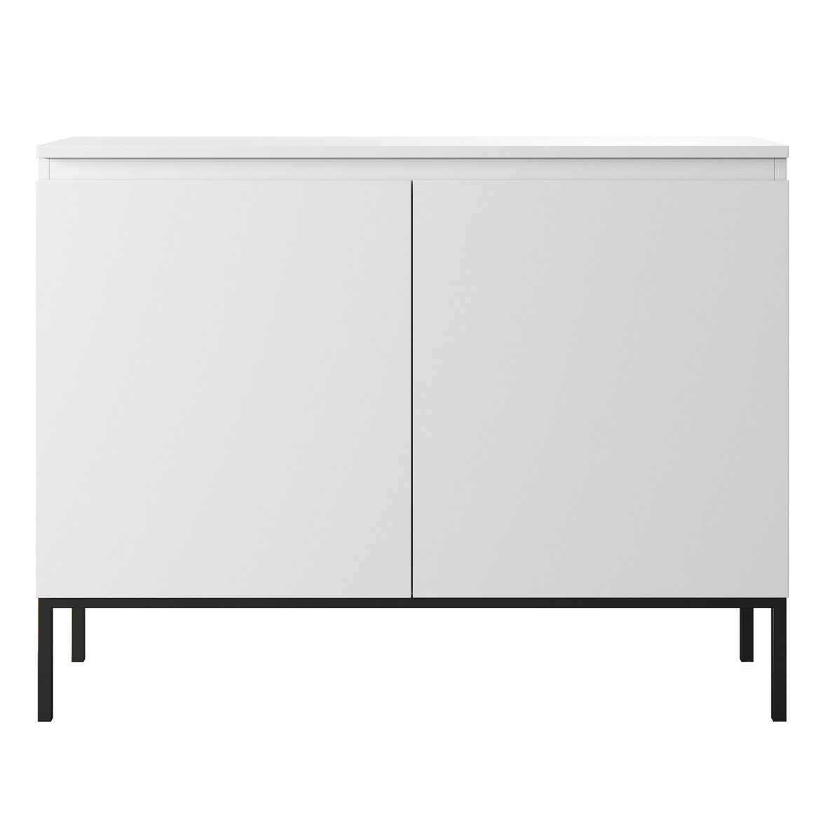 Kumode Bommo 100/77/35 cm balts/melns - N1 Home