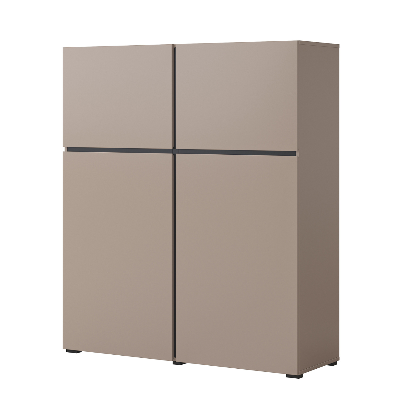 Kumode Kruzat 119/139/40 cm bēšs - N1 Home