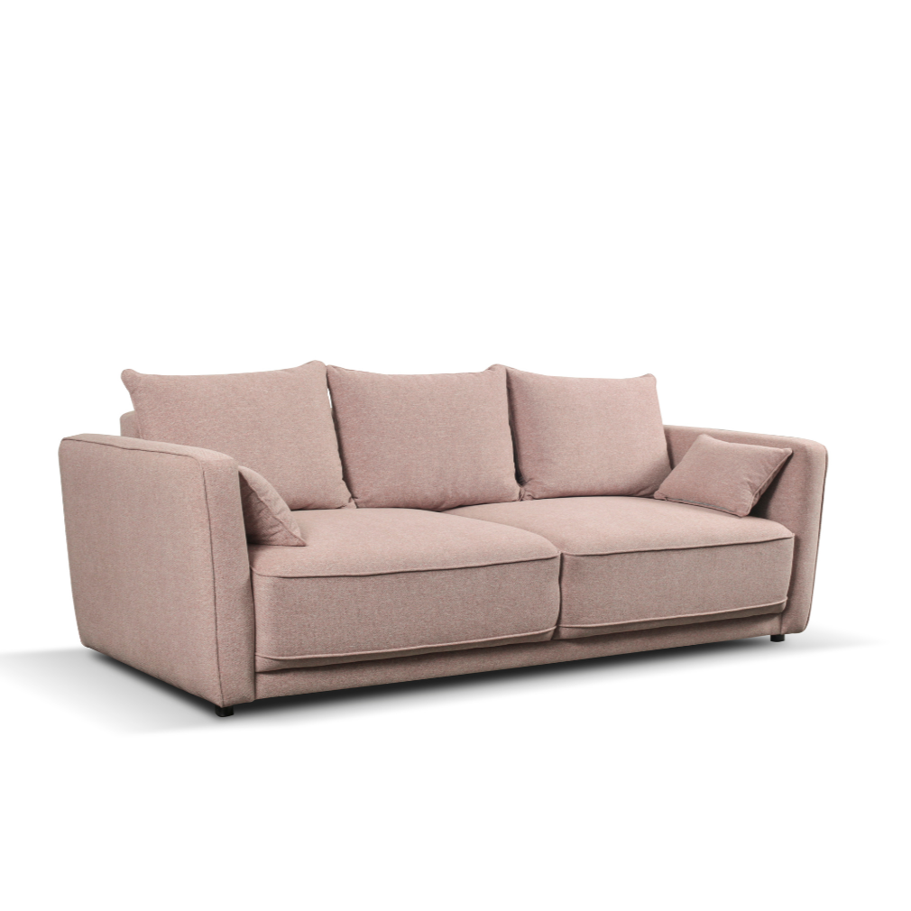 Dīvans Andi 238/104/ 76 - 90 cm rozā - N1 Home