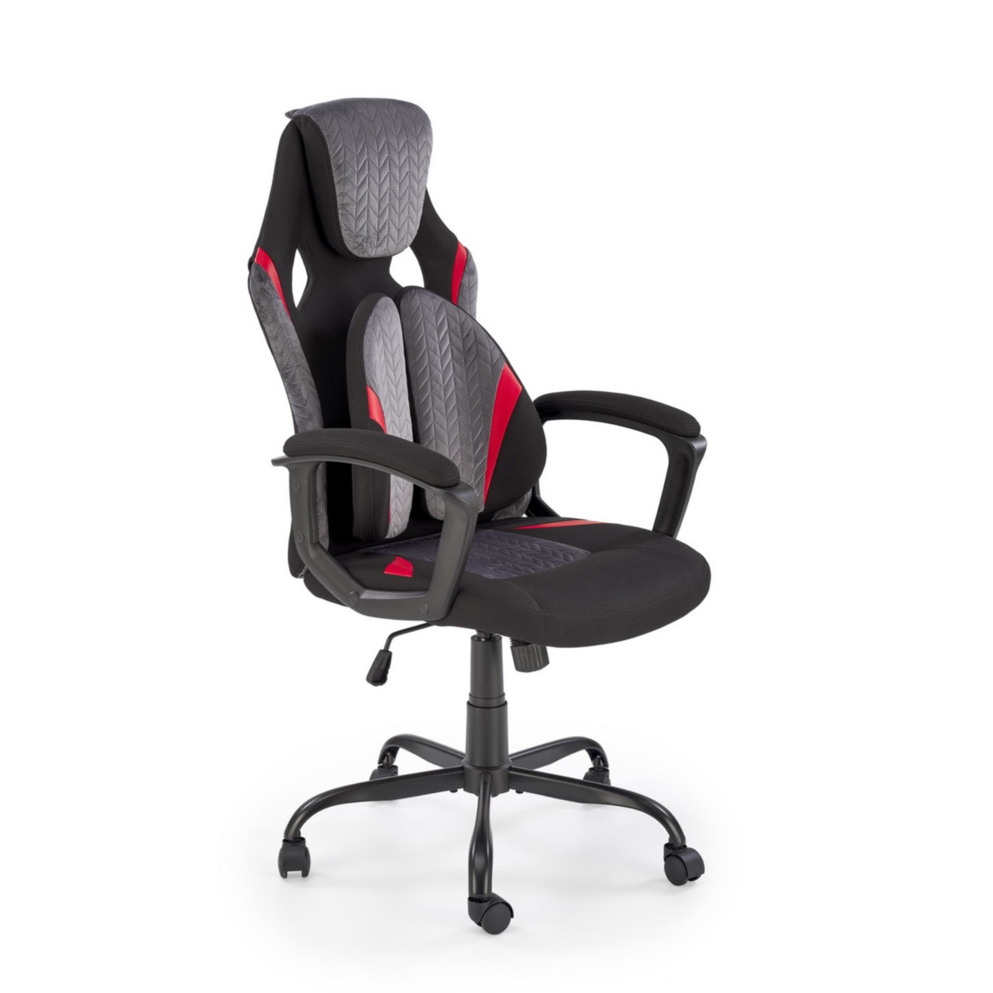 Krēsls Jen 65/70/115-125/43-53 cm melns/pelēks - N1 Home