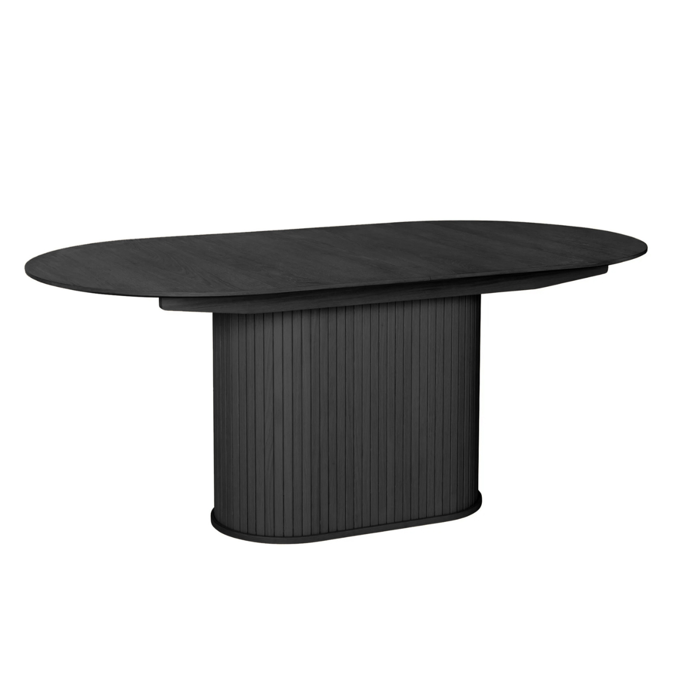 Galds Gativs 180-230/95/75 cm melns/ozols - N1 Home