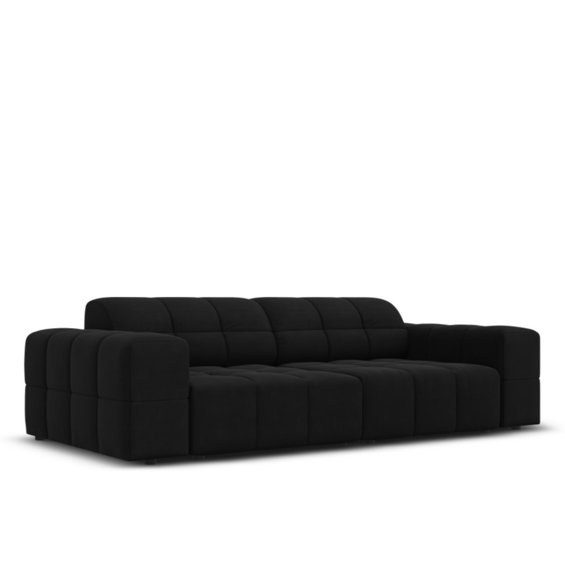 Dīvāns "Chicago" Cosmopolitan Design 204/102/70 cm melns Blu 19 - N1 Home