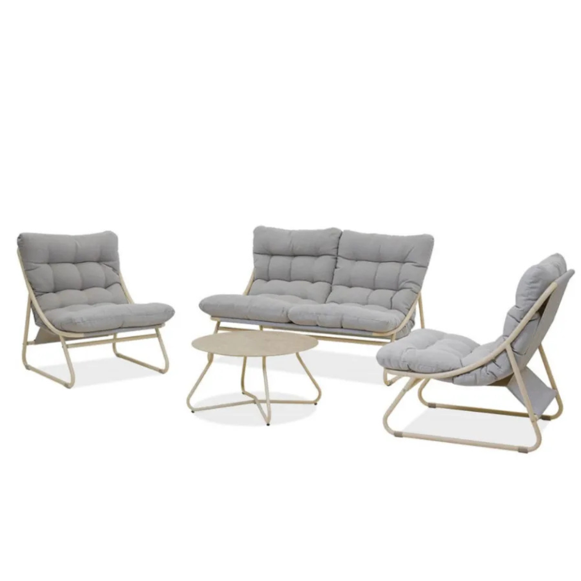 Dārza komplekts Visa bēšs/pelēks - N1 Home