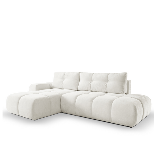 Dīvāns Saks 286/88/177 cm gaiši pelēks - N1 Home