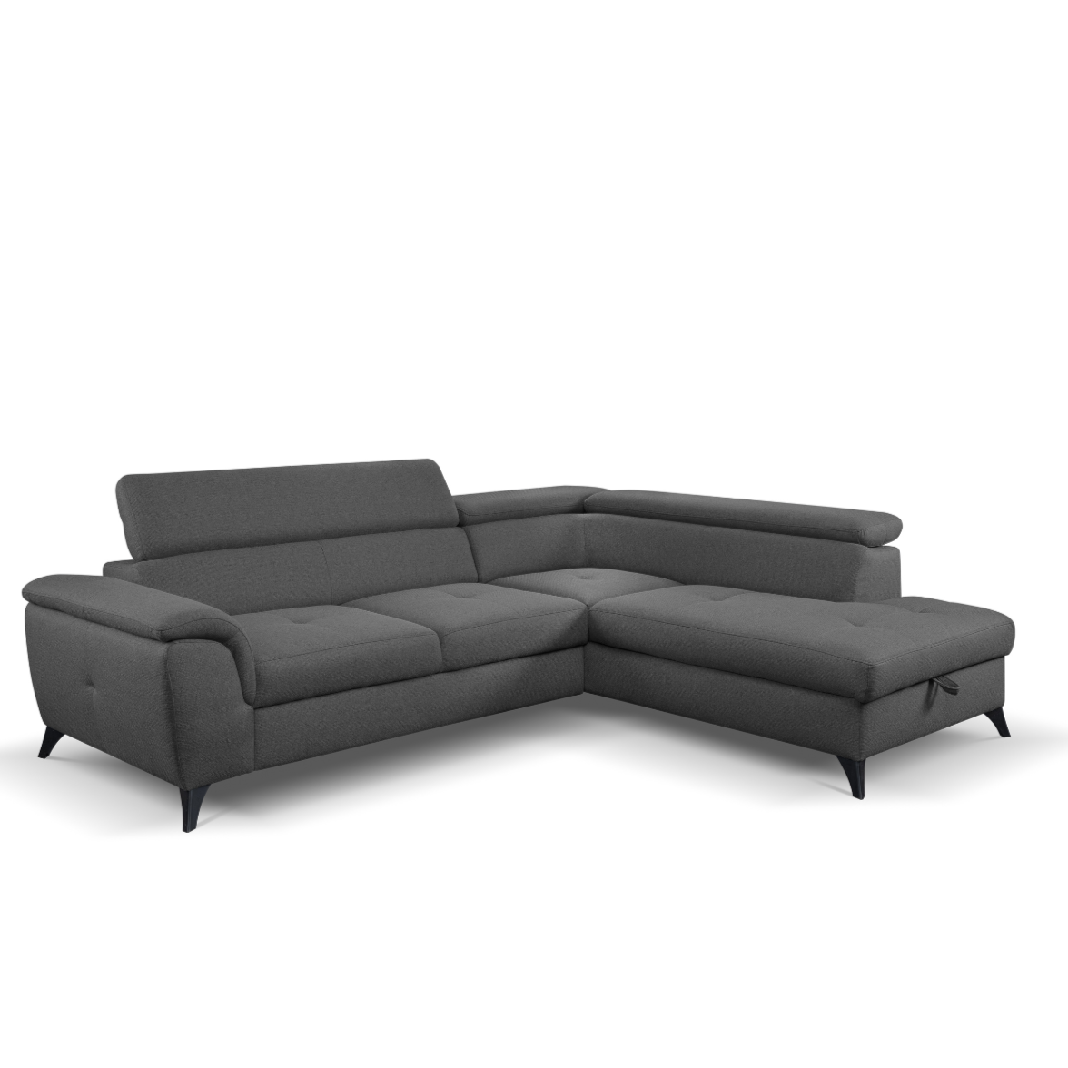 Dīvāns Alda 251/90/96 cm tumši pelēks - N1 Home