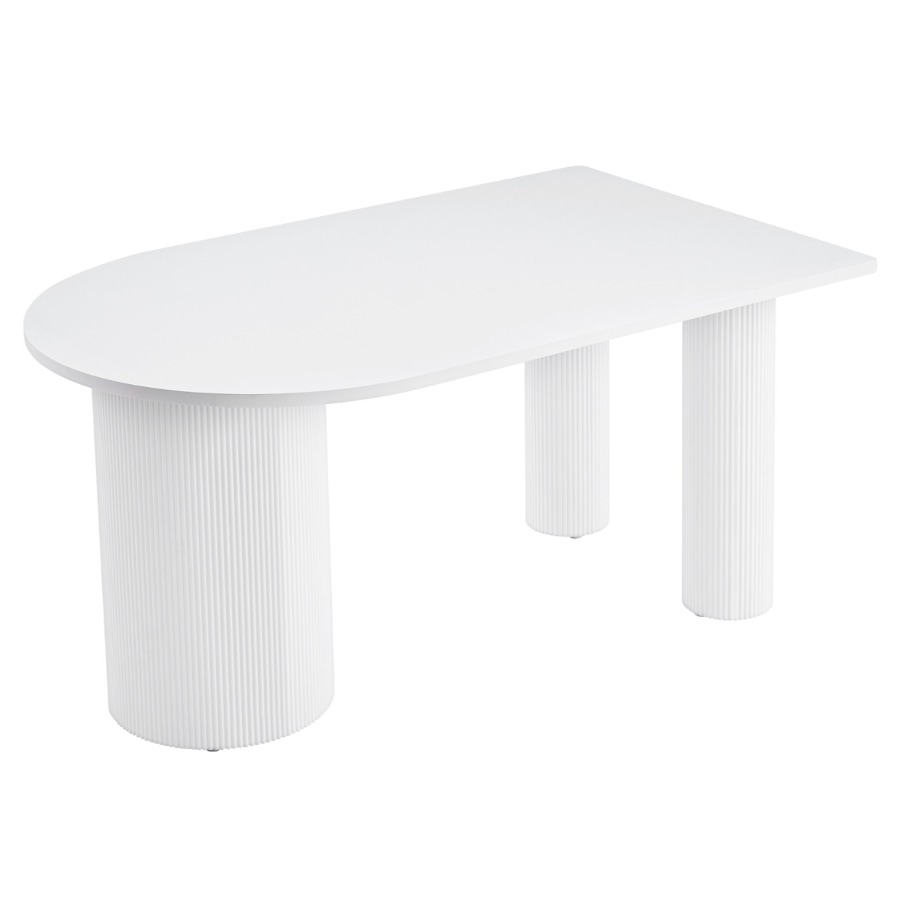 Galds Dikali 75/150/90 cm balts - N1 Home