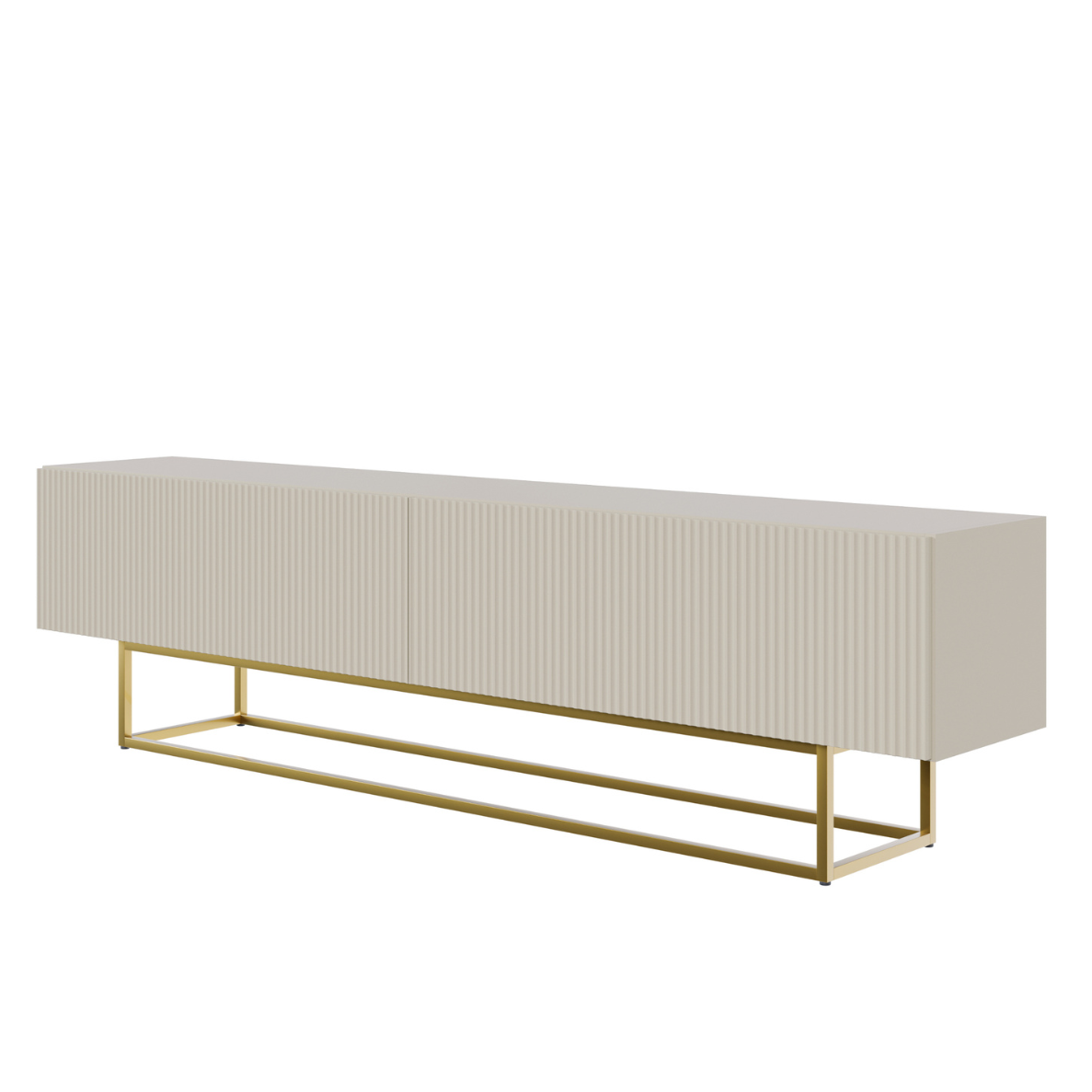 TV skapis Velda 175/46/31 cm bēšs/zelts