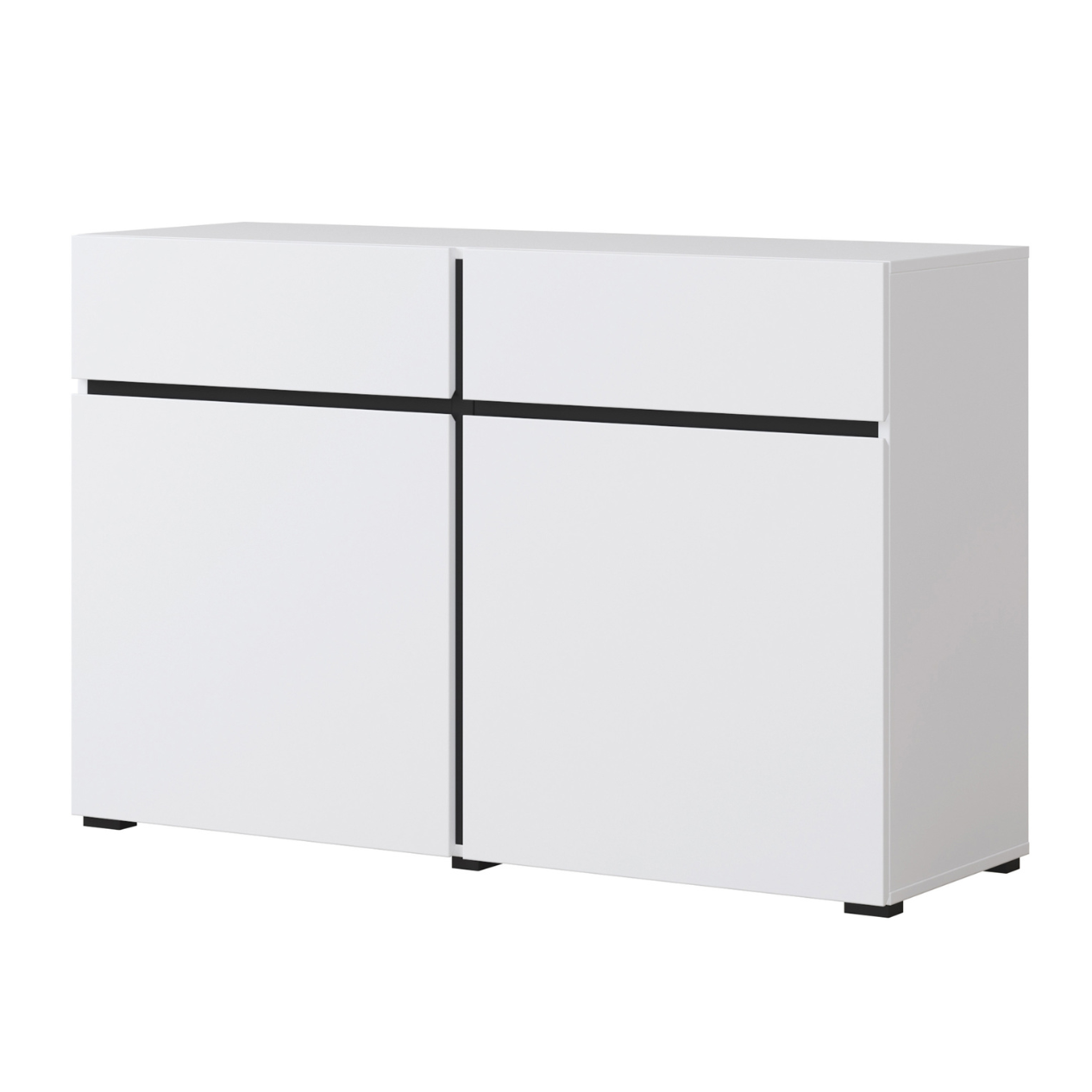 Kumode Kruzat 119/78/40 cm balts - N1 Home