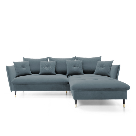 Dīvāns Bazlam 91/258/167 cm Matt Velvet 93 - N1 Home