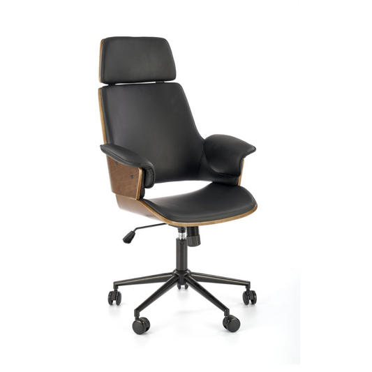 Krēsls Veb 65/65/112-122/45-55 cm dzintars/melns - N1 Home