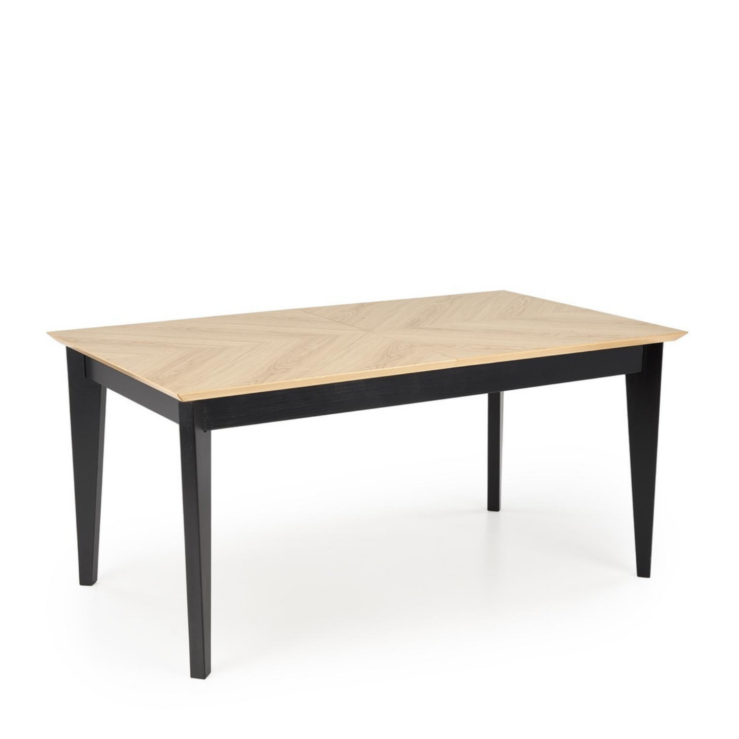 Galds Edmun 160-240/90/75/140 cm dabīgs/melns - N1 Home