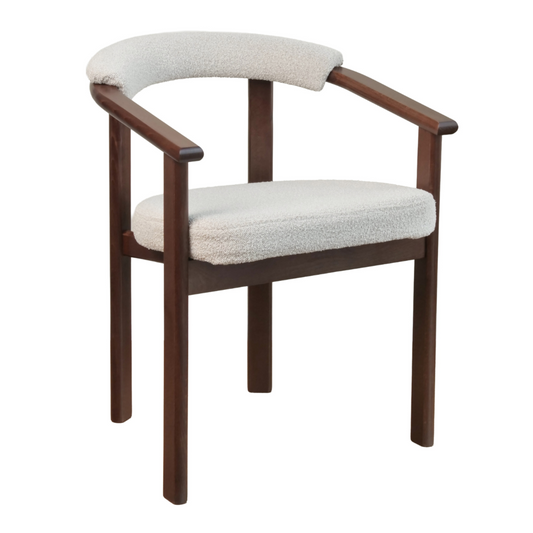 Krēsls Finis 73/56/55 cm gaišs valrieksts/bēšs buklē - N1 Home