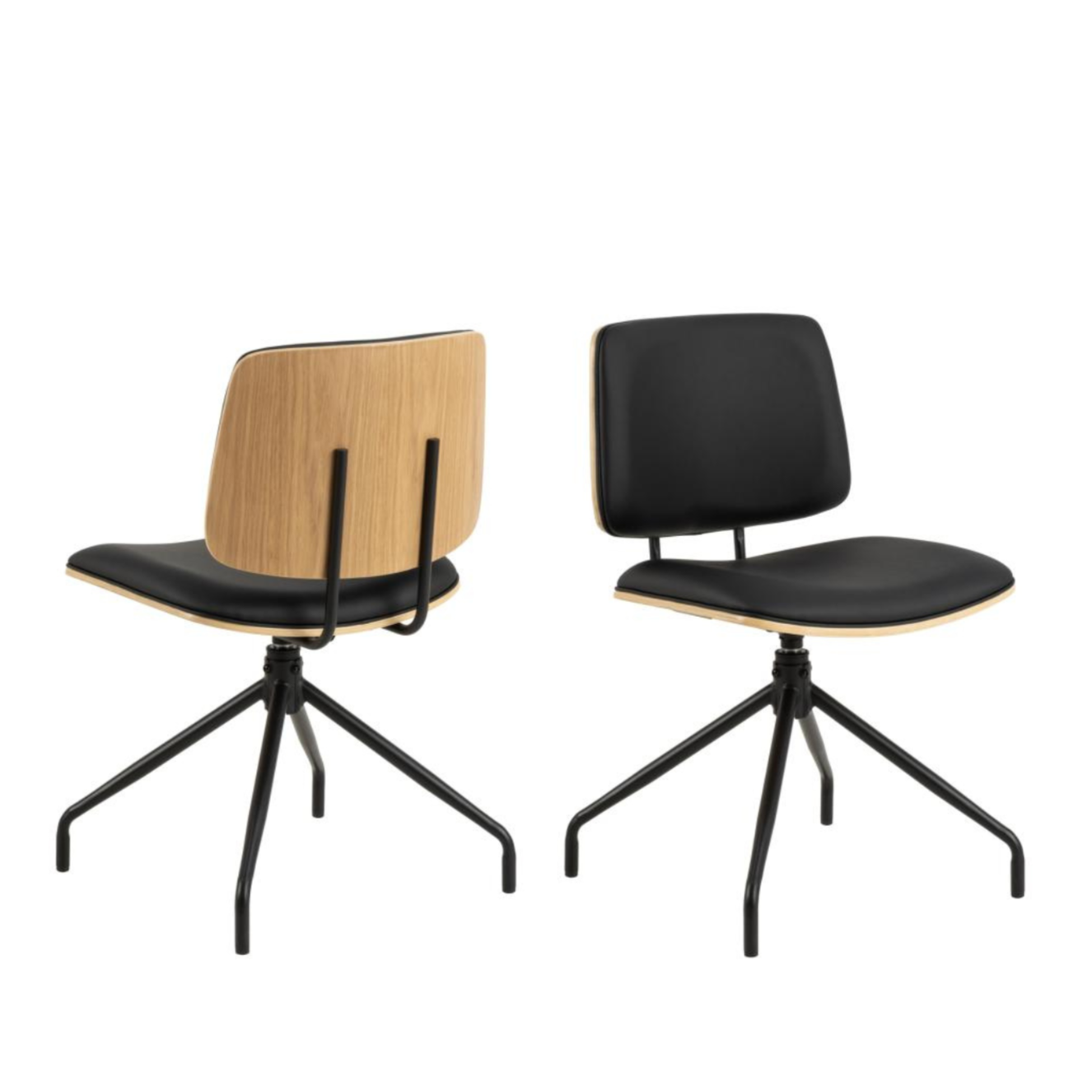 Krēsls Ow 48/53/81 cm melns - N1 Home