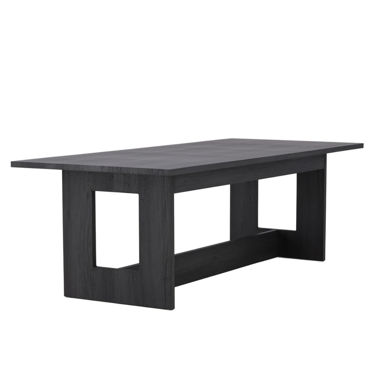 Galds Nores 235/75/100 cm melns ozols