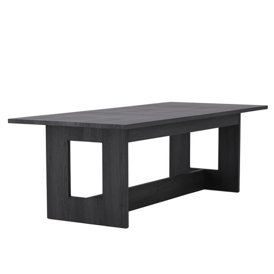 Galds Nores 235/75/100 cm melns ozols