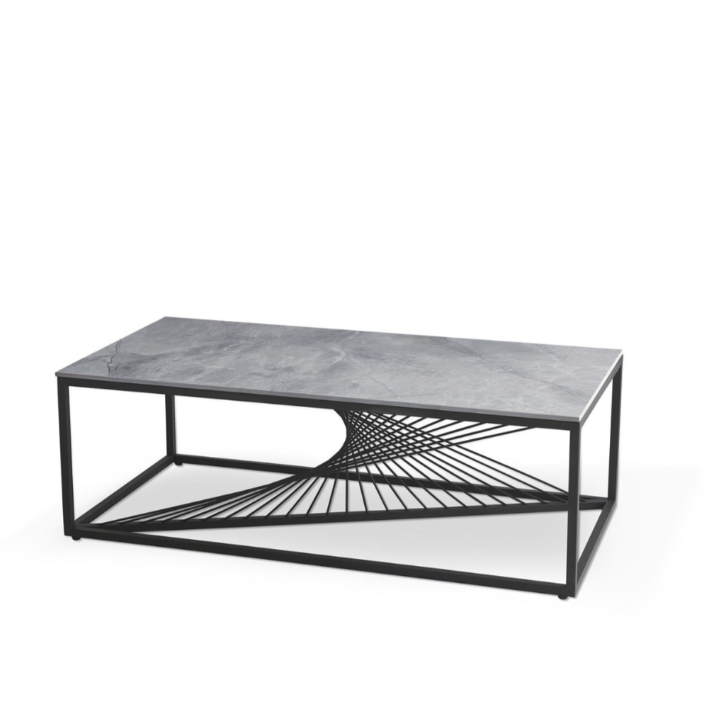 Kafijas galds Infy 120/60/40 cm melns - N1 Home