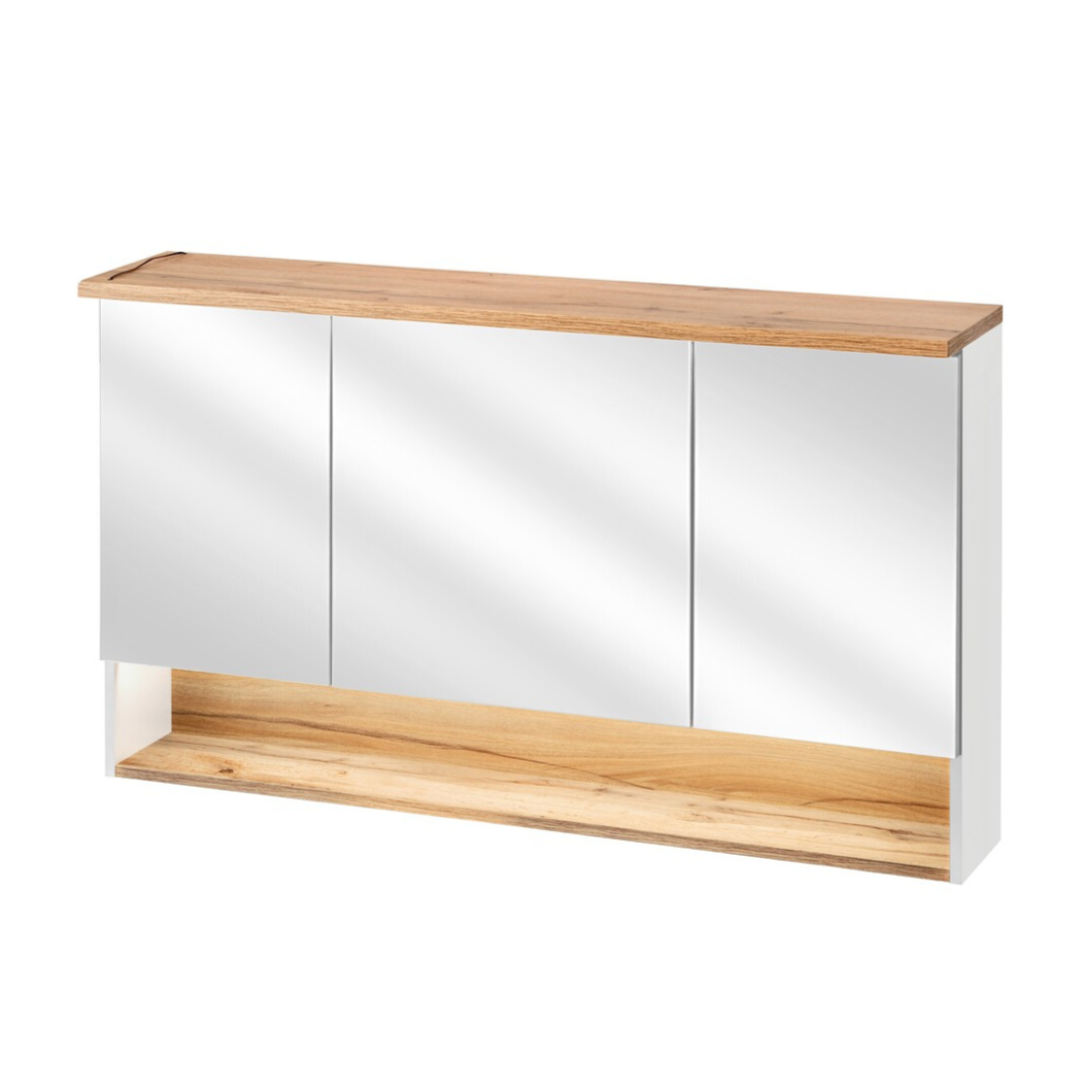 Vannas istabas skapīs ar spogulis Baho 120/70/25 cm balts - N1 Home