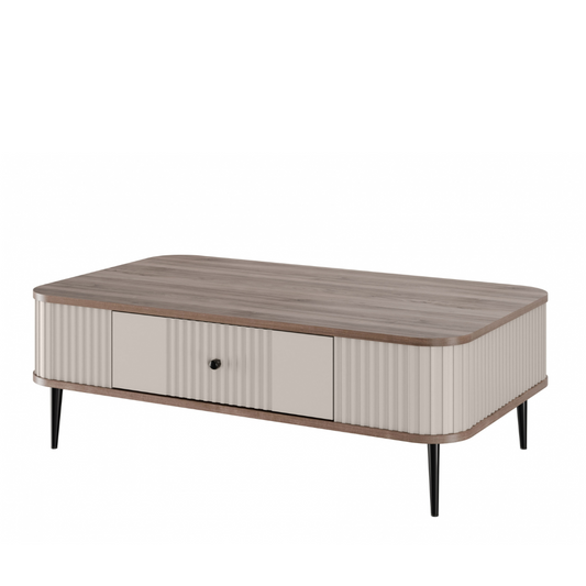 Kafijas galds  Vespa 103/35/60 cm kašmirs/rieksts/melns - N1 Home