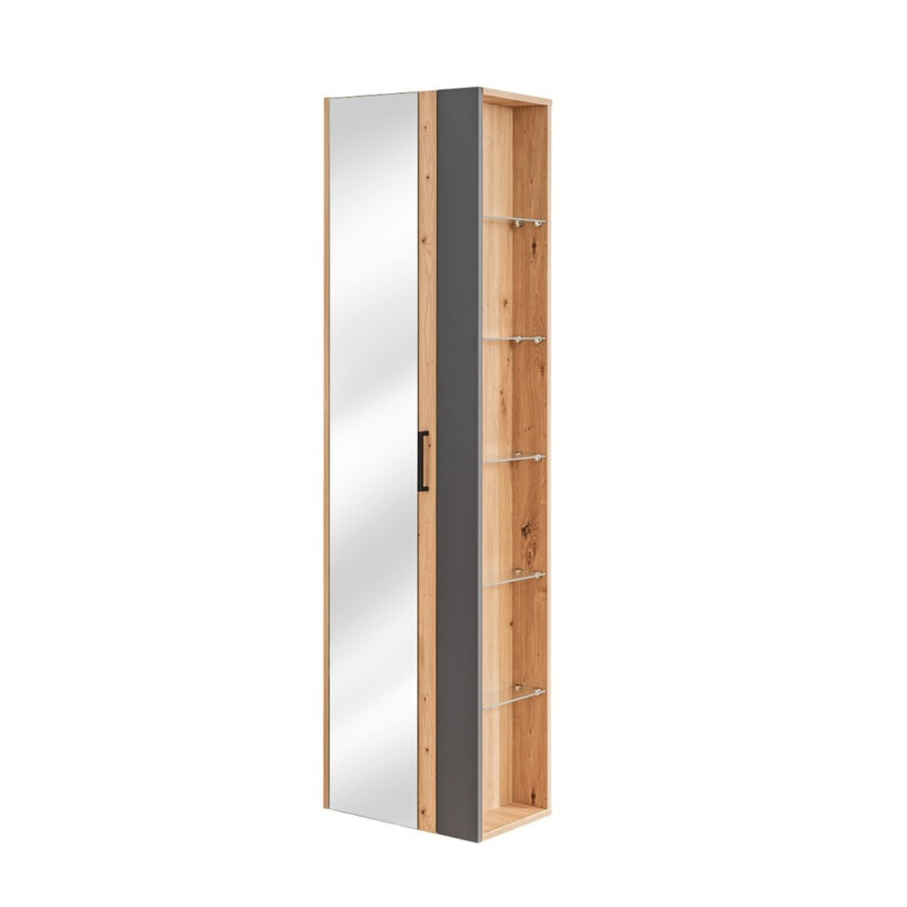 Vannas istabas skapīs Mado 45/170/30,3 cm grafīts - N1 Home